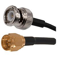 Johnson / Cinch Connectivity Solutions 415-0199-060 ສາຍສັນຍານ RF BNC ຜູ້ຊາຍ ເຖິງ SMA ຜູ້ຊາຍ RG174, 60