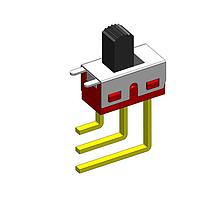 Dailywell 5MS1S202AM7RES ສະລາຍສະວິດ Slide SPDT switch on-on ມຸມຕົວຕັ້ງຕົວຂວາຢຸດຕົວ pc ຜ່ານຮູ້ລູກຮອດ