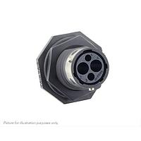 Eaton Souriau-Sunbank UTGX7102W2S ຮອບຮອງ Jam nut receptacle, ບໍ່ມີ backshell, ສໍາລັບ 4 ຕິດຕໍ່ຍິງ, IP68/69K