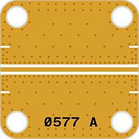 Quantic X-Microwave XR-C3W8-0404D T-Lines T-Line_Straight ກັບ CuMo heatsink [PCB: 577]F=DC-50G8mil 04x04 T-Line