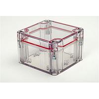 Serpac RB33P06B16C NEMA/IP ອັດຕາສ່ວນ N4/IP67 BLK/CLR POLY 3.22 x 3.15 x 2.17"