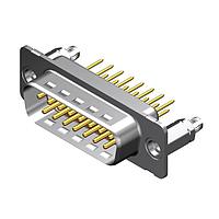 Molex / FCT 173109-0229 ຕົວເຊື່ອມ D-Sub - ຄວາມໜາ້ນມາດຕະຖານ FCT DSUB STR PC PLG 15 PN W/SNAPIN M3