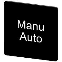 SIEMENS 3SU19000AE160GT0 ປ້າຍປະກັບ, Manu Auto INSCR. LABEL, ສີດຳ 27 X 27MM, MANU AUTO
