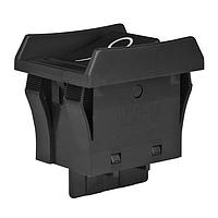 NKK Switches JWL11BA2A-A ສະຫນັບສະຫນູນ Rocker SPST TV8 RATED BLK BARIER/CAP VERT MARK