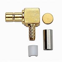 Pomona Electronics 72992 ຕົວເຊື່ອມ SMB PLUG R/A CRIMP, RG174, 188, 316