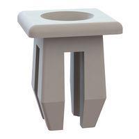 Essentra Components 60SGN01025 ກຣອມເມດ ນັດ ກຣອມເມດ ຂະໜາດ .250x.250 ຮ່ອງ, ຄວາມຫນາແຜ່ນ .093-.275