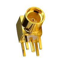 Antenova CMMCXJ045 ຕົວເຊື່ອມຕໍ່ PCB ຕິດຕັ້ງ MMCX ຍິງ 90 ອົງສາ