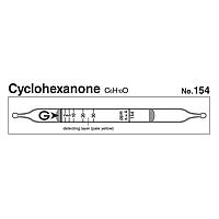 Gastec 154 ທໍ່ເຄື່ອງກວດຈັບໄວ Cyclohexanone (C6H10O 154 (2~75ppm))