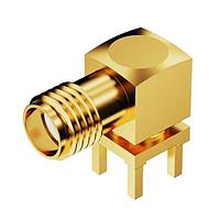 GCT (Global Connector Technology) RFPC-SMA27-F ຕົວເຊື່ອມ SMA RAJck PCB Mt - ຜ່ານຮ່ອງ 6GHz