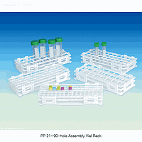 SciLab SL.Rac3094 ຖານວາຍ, PP, 245×105×h40 mm, Φ25 mm× 24 ຮ່ອງ
