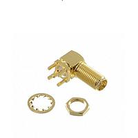 Adam Tech RF2-100D-T-00-50-G-HDW-RP ຕົວເຊື່ອມ SMA R/A RP JACK ຕິດບົດ PCB 19.4MM