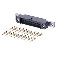 Harwin M80-5C12005MU ຊຸດຕິດຕໍ່ 10+10PosM24-28AWGCableKitRearPanelMount