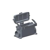 AMP Connectors - TE Connectivity T1620163121-000 ກອງປົກຫຼັງ Hood Steel Lock PG21 PG2x16 ທາງເຂົ້າດ້ານ