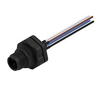 Wurth Elektronik 643411100404 ປລັກ WRCIRC M12 ສກຣູ ລະຫັດ A ແຜ່ນ + ສາຍແຜ່ນ + ສາຍ ພລາສຕິກ ມີກະແຈແຜ່ນດ້ານໜ້າ M16 ຕົວເຊື່ອມຊາຍ, ຂະໜາດ 4