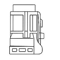 Yazaki 7123744440 ກອງປົກຄຸມ CONN 4P SWP LT GRY