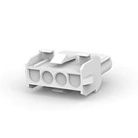 AMP Connectors - TE Connectivity 2-480703-0 ຮູງບ້ານຮີເຊບເຕຄ໌ 04P CAP HSG NAT