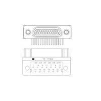 Raychem - TE Connectivity 1532260-8 ຕູ້ຕໍ່ Micro-D D-Sub M83513/13-C02NP MCKS-N1-P-21SRT1A