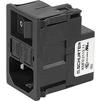 Schurter 3-127-408 ໂມດູນເຂົ້າພະລັງ AC KMF Connector Filter C14 10A M5