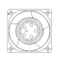 Delta Electronics, Inc. GFC0648SS-00E49 ພັງລົມ DC, 60x60x56mm, 48VDC, 76.97CFM, 52.8W, 82dBA, , ລົມລົດລົມ, Tach/PWM