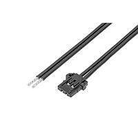 Molex 219657-2024 ສາຍສະແຕນລະດັບພິໂຄ-ລອກ F-S OTS Cbl Assy SR 600mm Au 2Ckts Blk