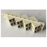 Amphenol Fiber Optics 956-602-02013 ຕູ້ຕໍ່ແບບ Fiber Optic StackLCAdapt 1x2Blkw/Flange