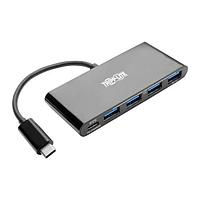 Tripp Lite U460-004-4AB-C USB Type-C ເປັນ PD Charging, USB 3.1 4PT TYPEC/USBA HUB W PD CHRGIN