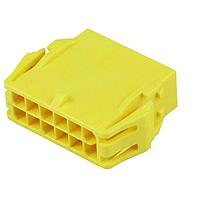 Molex 215922-0840 ກອງປະກອບ Plug Housing Micro-Fit+ Versa Color Plug Housing Dual Row 8 Ckts Panel Mount Ears GloWire Ylw