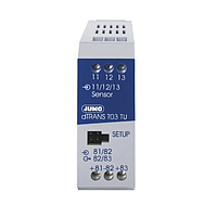 Jumo dTRANS T03 TU ເຄື່ອງສົ່ງສັນຍານສອງສາຍຫຼືສາມສາຍ (-200 ~ +850°C, mounting rail)