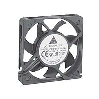 Delta Electronics, Inc. EFB0512MA-F00 ພັນລູບ Tubeaxial, 50x10mm, 12VDC, Ball, 3-Lead Wires, Lock Rotor Sensor, Tachometer