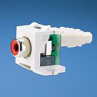 Panduit NKRPMRIW ທ່ອສາຍໄຟຟ້າ & ທາງຜ່ານ NK RCA Mod Punchdown ສີແດງ Insert Of