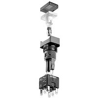 APEM A0142M4 ຕົວບອກສະແດງ LED ສີຟ້າ 12V 16MM