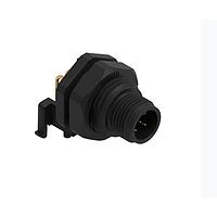 Wurth Elektronik 643230100405 ປລັກ WRCIRC M12 ກະທົບສະກຣູ Coding A ແຜງ PCB ພລາສຕິກມຸມຂວາກັບກະທົບສະກຣູ Panel Nut M16 ຕ່າງຊາຍ, ຂະໜາດພອດ 5