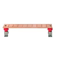 Wakefield Thermal SCGB-10-T-KT ຊຸດບາຣແກຣາດ Ground Bars Ground Bar Kit, 36 Holes, Copper, Tin, 20" L, 4" W, 4" H, 0.25" Thickness