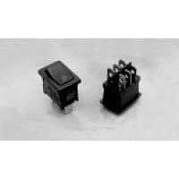 AMP Connectors - TE Connectivity PRBSA1-16F-BB000 ສະຫນອງສະລັບ Rocker Switches SPST ON-OFF QC PNL PWR ROCKER SWITCH