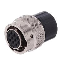 Amphenol SINE Systems RT0W61210SNHEC03R ປຸ່ມຕໍ່ຕ່າງ, 10 ຕຳແໜ່ງ, ຍິງ, ຂະໜາດປົກ 12, ຢາງຊິໂລຄອນ, ແລະຝາປິດທ້າຍມີການປິດສາຍແບບລະອຽດດ້ວຍຂະໜາດຫຼຸດ, ຂະໜາດ 20 - 30AWG