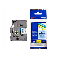 BROTHER TZe-551 24mm TZe-Tape ສີດໍາເທິງສີຟ້າ