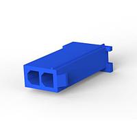 AMP Connectors - TE Connectivity 1-172233-6 ກອງຢູ່ຮັບສະຕິກ 2 POS MINI UNIV FREE HANG ສີຟ້າ