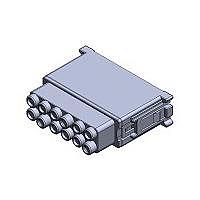 JAE Electronics KN01L12SG ບລັອກກັນອິນເຊີດຊອກເກດອິນຊູເລເຕີ, 12 ຕໍ່ #12 ຕິດຕໍ່