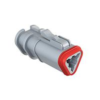 Amphenol SINE Systems AT06-3S-OMGRY ປຸ່ມສອງທາງ 3 ໝວດ 3 ຂາຍກັບປຸ່ມປະຕູ, ສີເທົາ