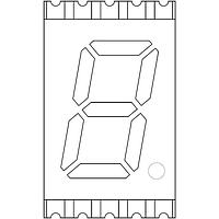 Kingbright ACSC04-41SURKWA-F01 ຈໍ LED ສີແດງເດັດ 630nm ຄາທອດທົ່ວໄປ