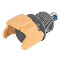 HARTING 09930010125 Han S ເຮືອນຫຸ້ມແບບສະກູ ສີດໍາ M20 ພ້ອມດ້ວຍໜ້າສຳຜັດຕົວຜູ້ M8 ພ້ອມດ້ວຍການປ້ອງກັນ Tuflok