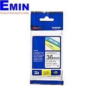 BROTHER Tze-261 ສີດໍາໃສ່ສີຂາວ Tape Print 36mm