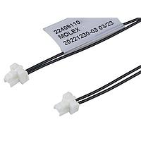 Molex 224091-1024 ການປະກອບສາຍສະເພາະ CLIK-Mate-to-CLIK-Mate OTS Cable Assembly 1.25mm P SR 600.00mm Length 2 Ckts WHT