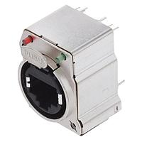 Amphenol Audio RJX8FB5VRGEB XLR XLRnet B ປະເພດ VERT PCB CAT5E RD/GR SHLD