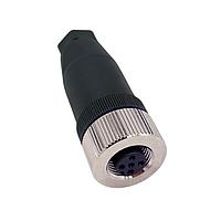 NorComp 858FA05-203RBU1 ຕິດຕັ້ງໃນພາກສະຖານ IP67 ຜູ້ຍິງ M12 ຕິດຕັ້ງໃນພາກສະຖານ ຮູບວົງມົນ 5 ຕຳແໜ່ງ