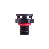 Amphenol LTW VENT-PS2NBK-O8001 ວາງລົດຄວາມດັນອຸປະກອນຮາດແວ, M6 ເປັນພລາສຕິກ, M6x0.75, ການດັບສະບັບສະບັບ, > 300ml/min ທີ່ 7 kPa, ePTFE (Oleophobic), ສີດຳ, IP69K