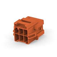 AMP Connectors - TE Connectivity 6-2232264-3 ຮາດ ແມດຣິກ ເຄັນເນັກເຕີຣ໌ 2x3 ຄັບ Hsng ແຜັນ ມາວນ໌ທ ຄີ B bro
