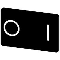 SIEMENS 3SU19000AD160QG0 ປ້າຍປະກັດ, O I INSCR. LABEL, ສີດຳ 17.5X27MM, ສະຫຼຸບ: O I