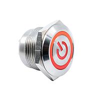 E-Switch SV4F23SS-6G1 ປ້ອງກັນການທຳລາຍ ANTI-VANDAL, 2A 36VDC, SPST Off-(On), ຕິດຕັ້ງບົດຄວາມ, ການບັນດາດດ້ານໜ້າ