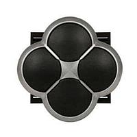 Eaton M22-DI4-S-ETCH ປຸ່ມ 4-ທາງ BLK 4-WAY INTERLOCKED PB SIL-BZL ETCHED